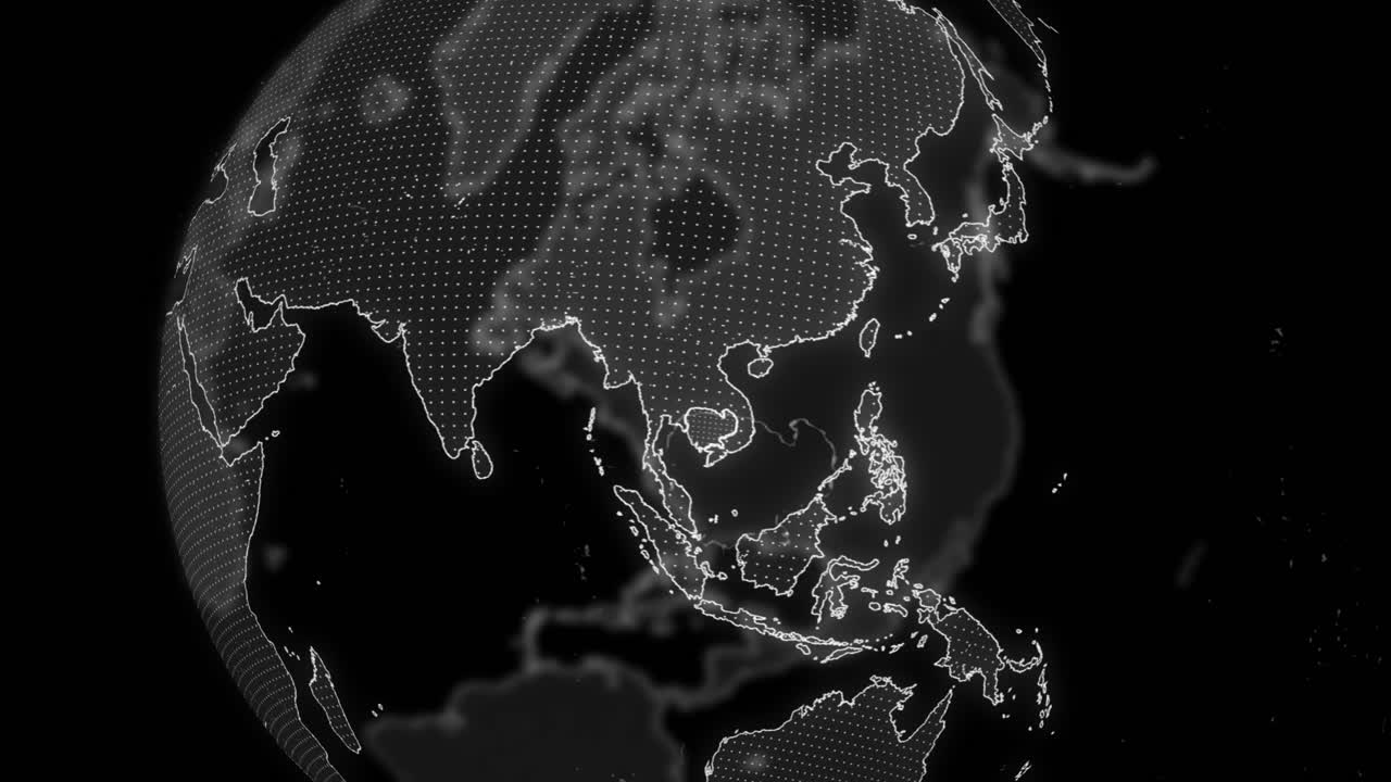 데이터 분석 기술을 편집하기위한  ⁇ 보디아 국가 알파 지구가 회전하고, 영화 비디오는 디지털 지구가 회전하고,  ⁇ 보디아 국가 알파를 편집하는 템플릿을 보여줍니다.