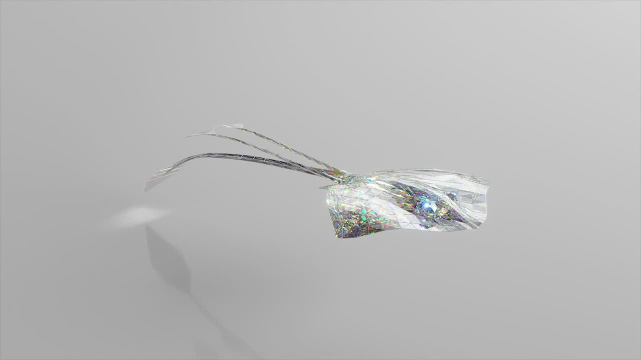 추상적인 3d 렌더링 스팅레이