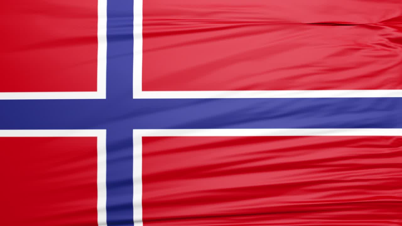 -bandera ondeante de pantalla completa de noruega-1920x1080, 3d