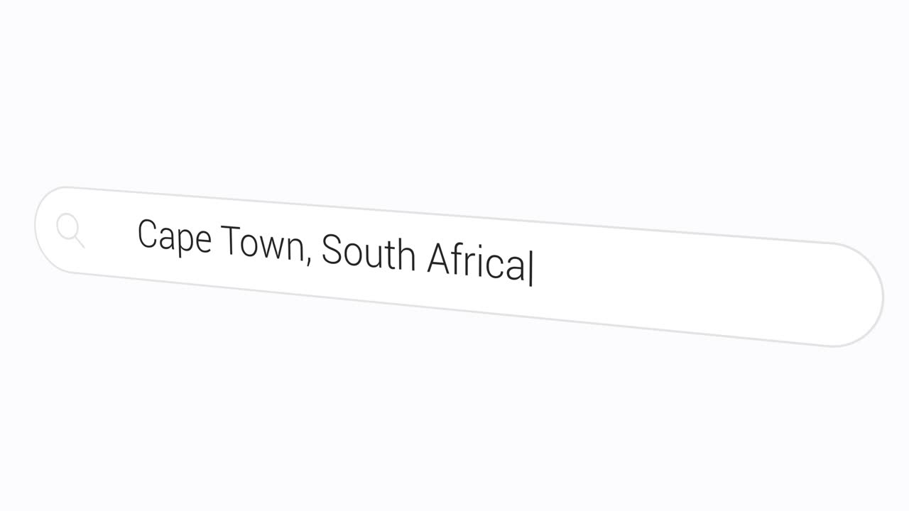 Typing Cape Town, South Africa - Oldest City In South Africa And Famous For It's Sea And Scenery