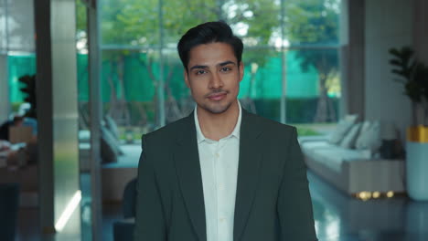 businessman in a modern office