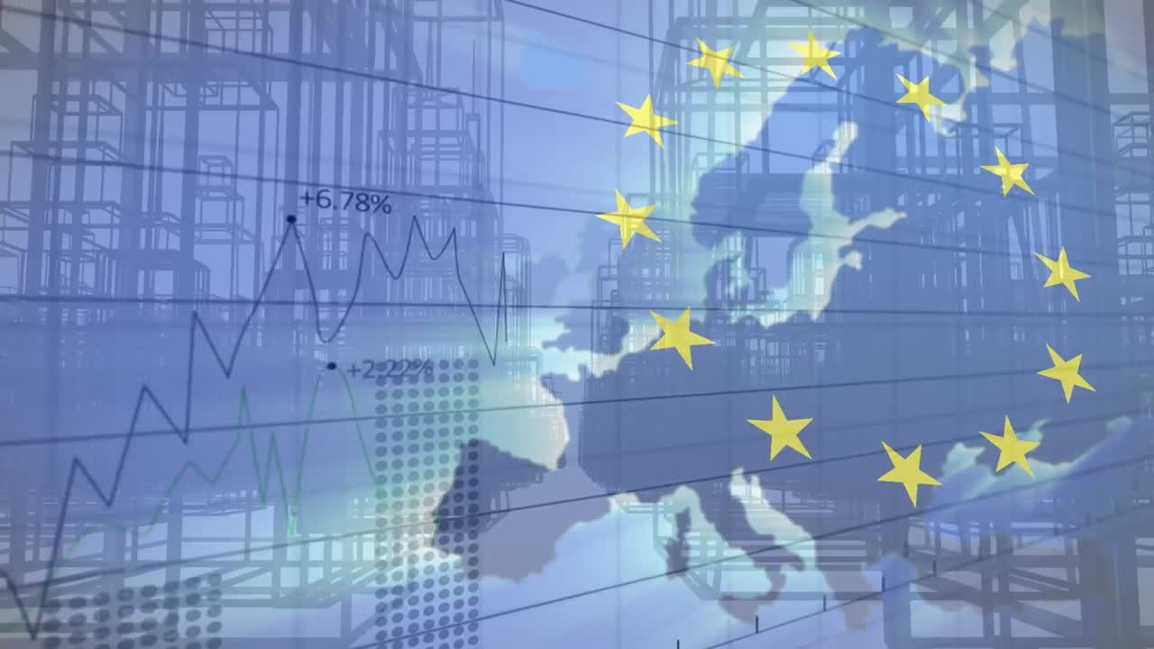 eu  ⁇ 발을 흔드는 애니메이션과 도시 풍경에 대한 데이터 처리