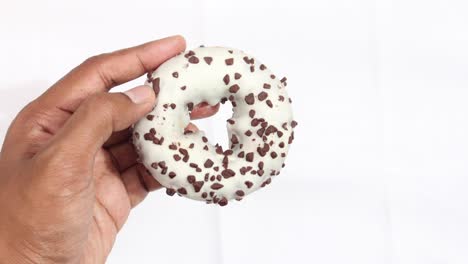 chocolate chip white chocolate donut