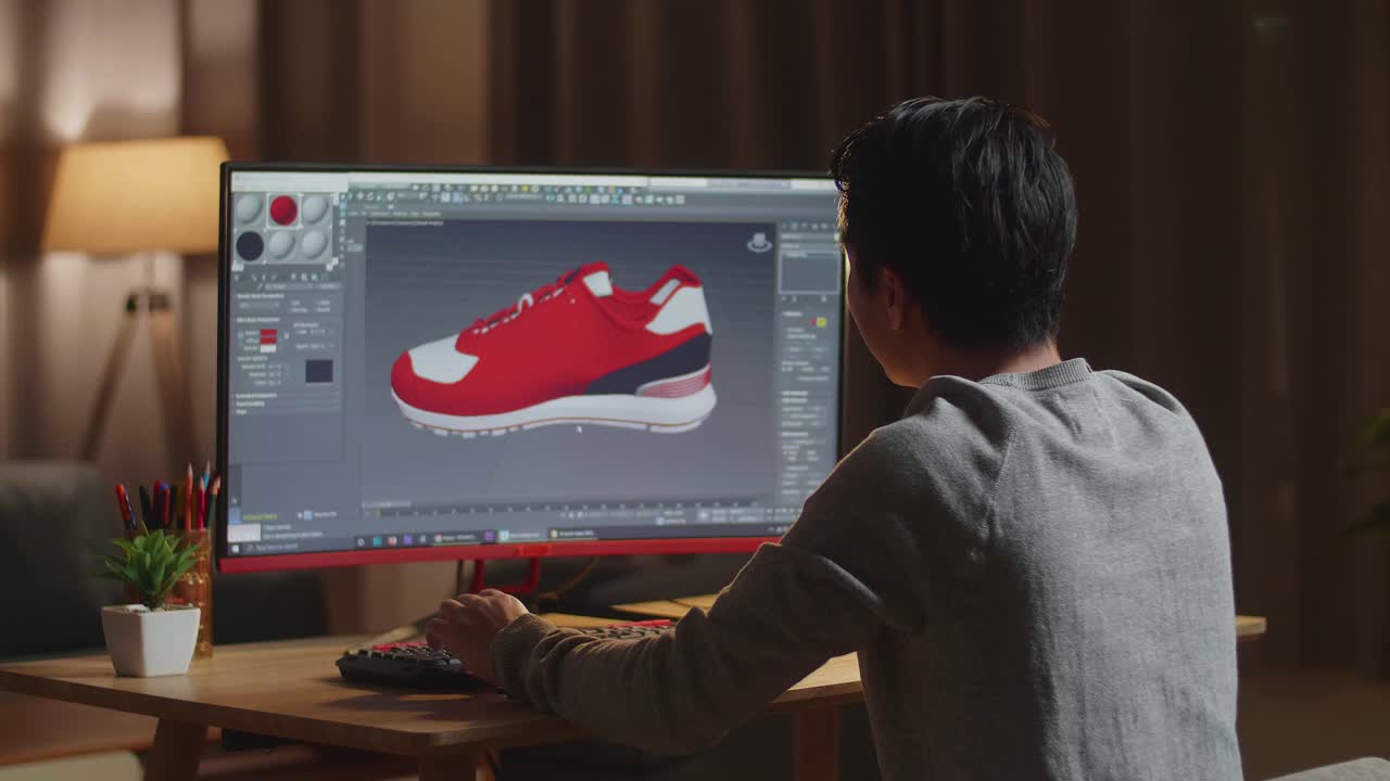Designer Excited About New Shoe Design