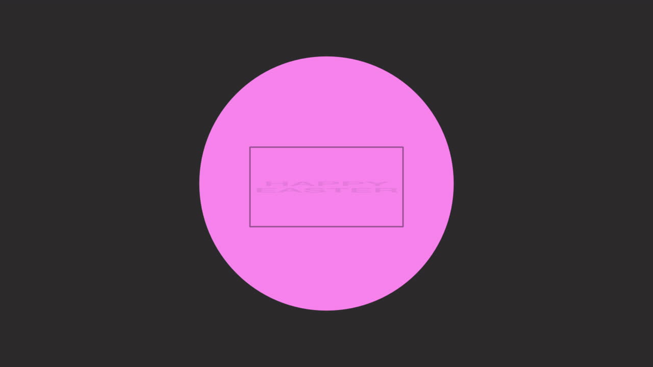 botón de pascua brillante y rosado sobre fondo negro