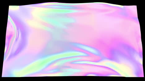 tela en colores holográficos e iridiscentes ventosos