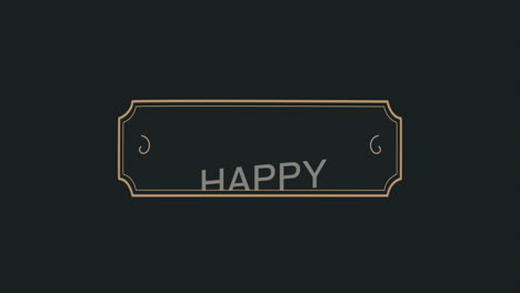 Retro-Happy-New-Year-text-in-frame-on-black-gradient