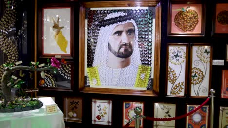 art pieces and portrait of sheikh mohammed