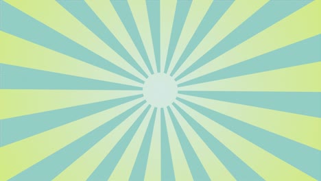 círculo de sunburst y animación del patrón de movimiento de fondo.