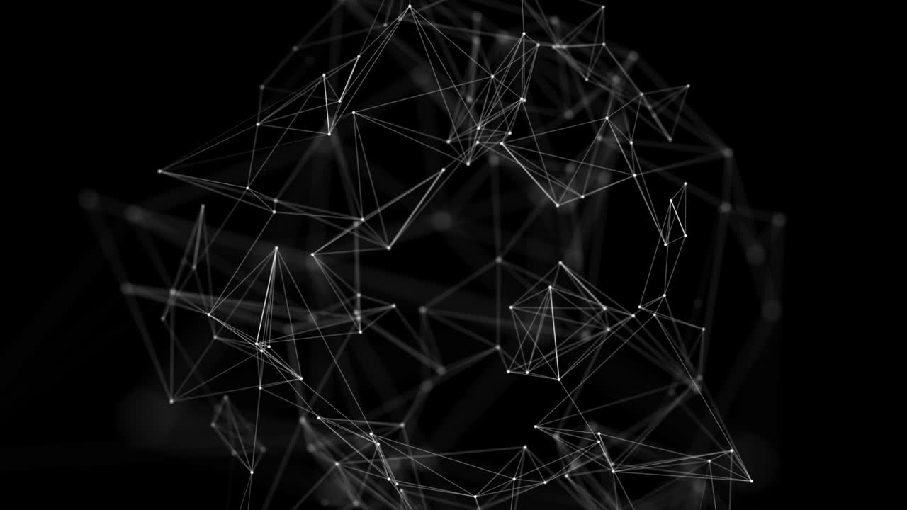 4K Plexus abstract network Loop background