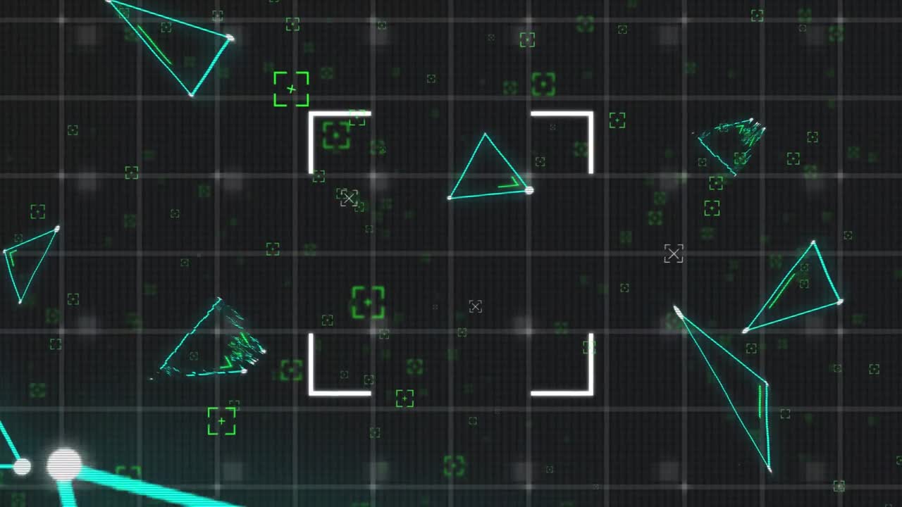 검은색 바탕에 있는 기하학적 형상