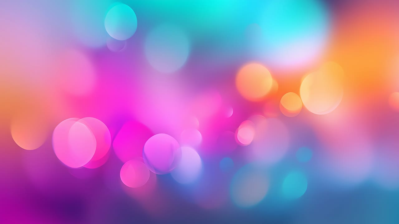 Colorful bokeh abstract background