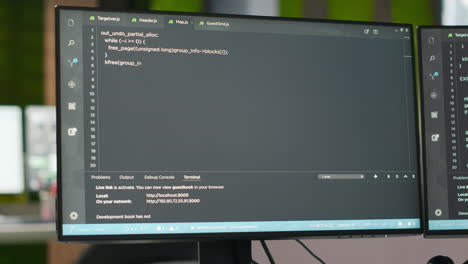 pc on office desk used to implement algorithms enabling deep learning