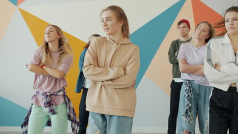 teenagers in dance class