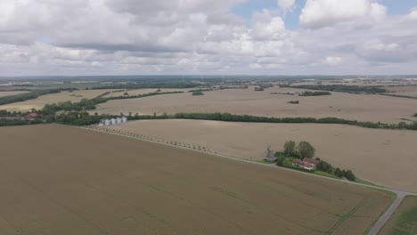 vast plains with agricultural land on a cloudy day
