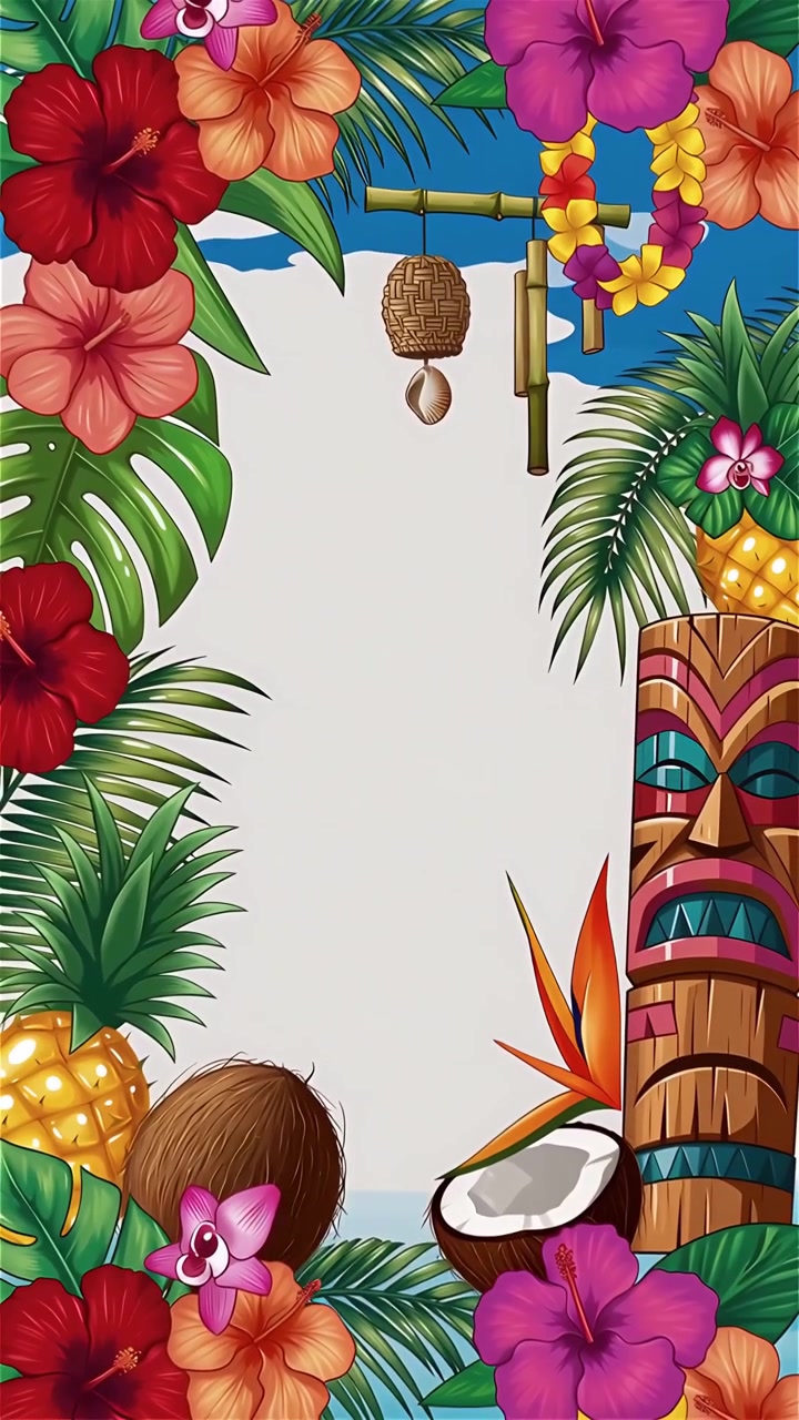 Animazione di Sfondo Estivo Tropicale 4K