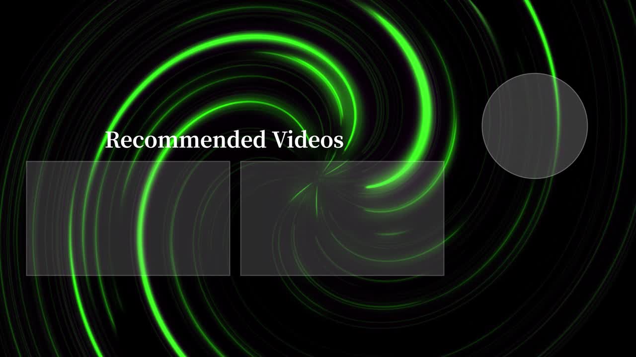 Vortex neon end card ending screen motion