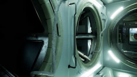corredor de naves espaciales futuristas