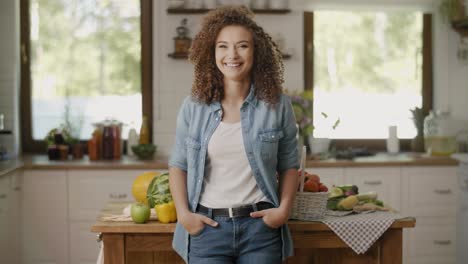 young woman in her kitchen/rzeszow/poland