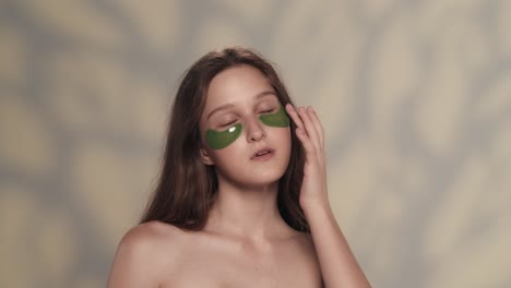 teenager with eye patches