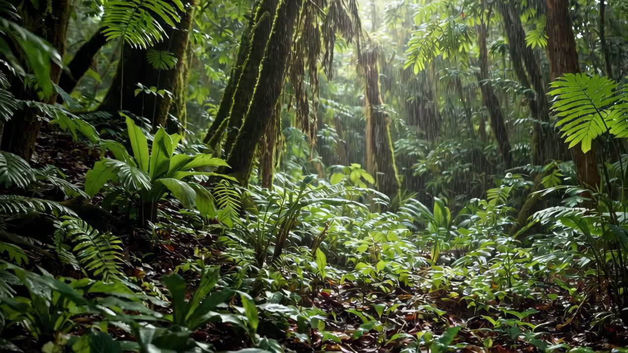 Rainforest Scene in the Tropics