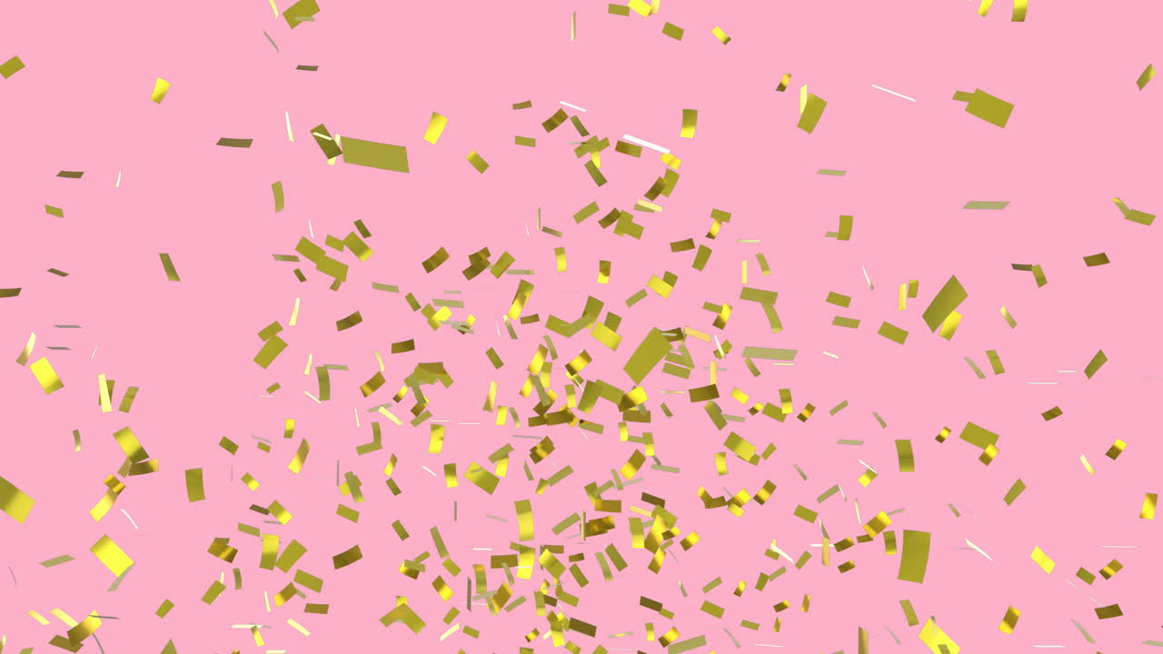 Coriandoli d'oro che cadono