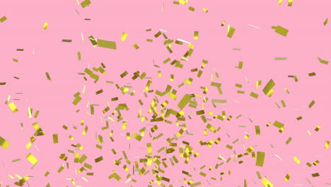 confeti de oro cayendo