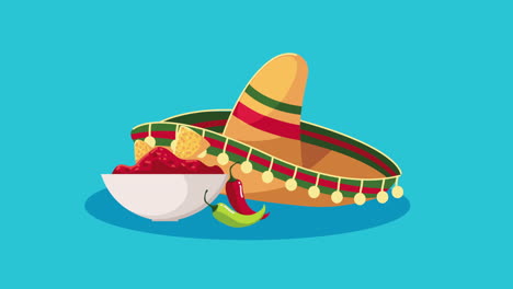 mexican food illustration