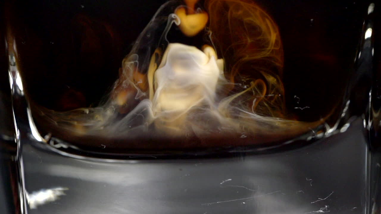 Pouring coffee at a glass rate