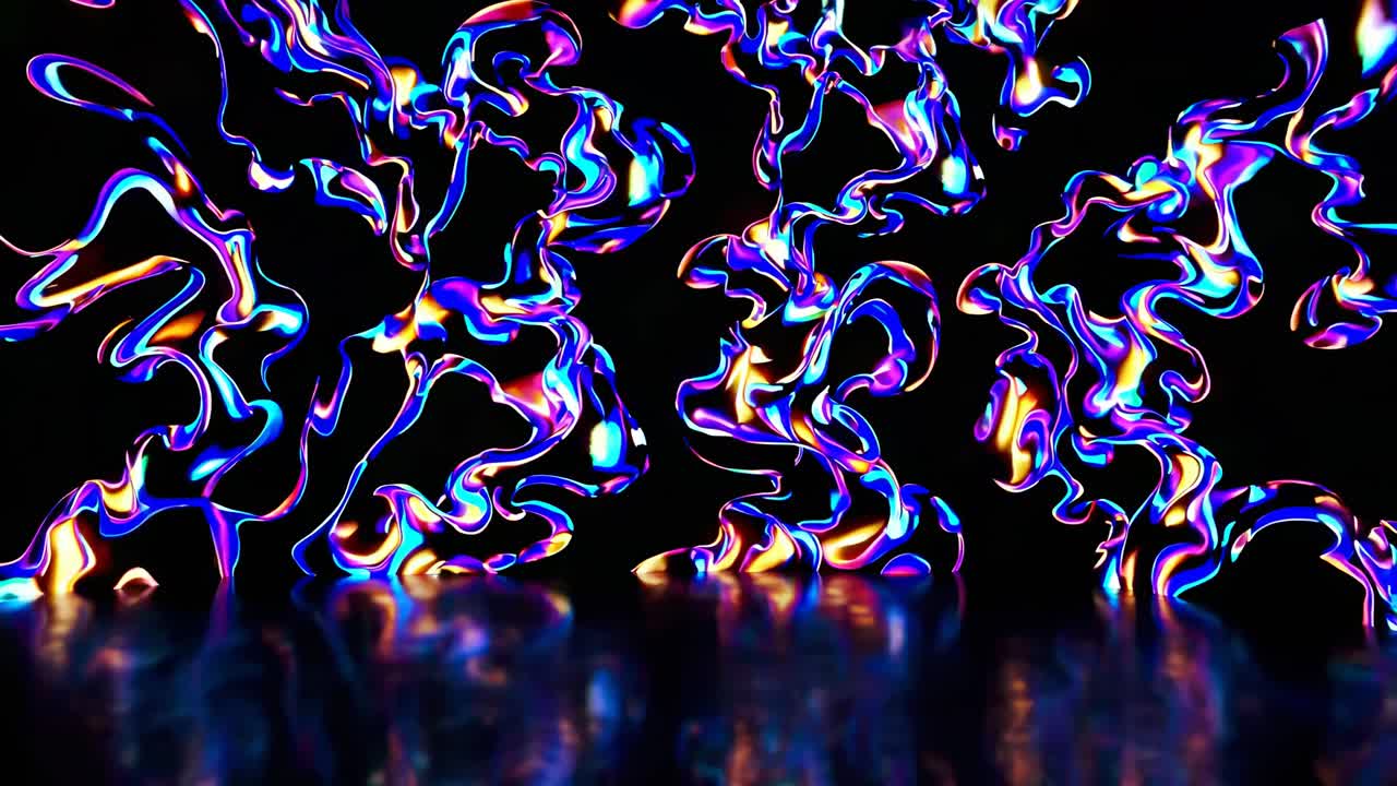 Abstract Liquid Art with Vibrant Colors