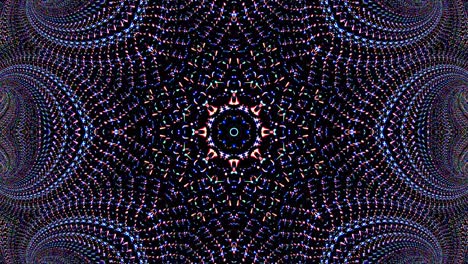 beautiful abstract kaleidoscope that shines, a radiant light that regulates the subtle movements