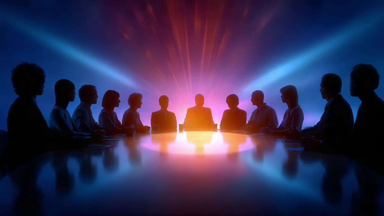 Business Meeting Silhouettes