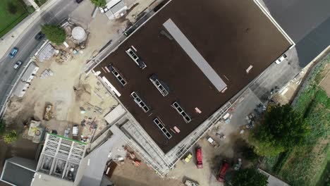 new building construction top view