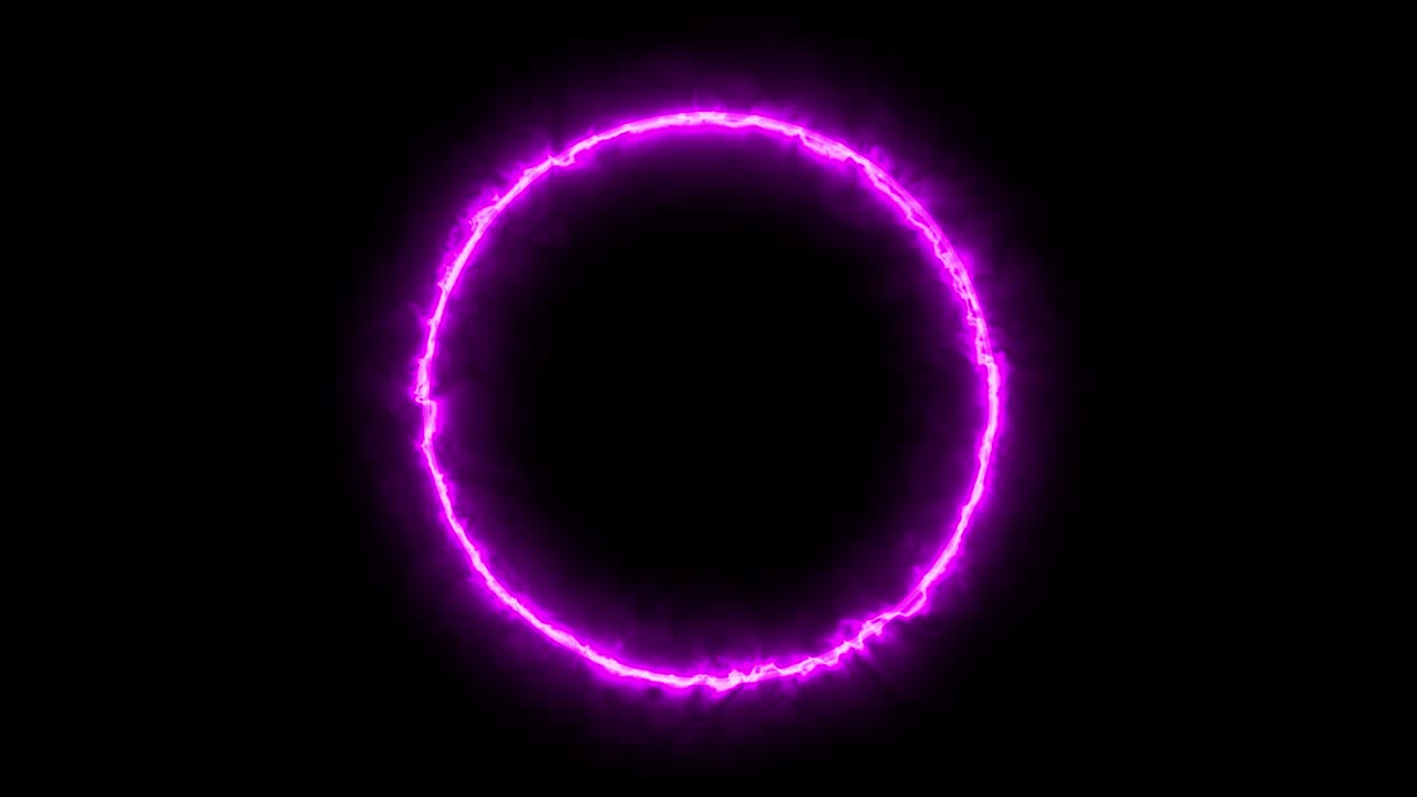 anillo rosado brillante animación eléctrica gráficos de movimiento