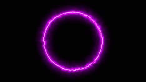 anillo rosado brillante animación eléctrica gráficos de movimiento