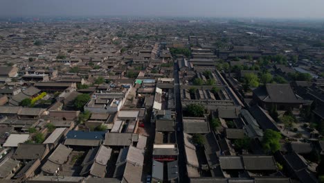 Ciudad-Antigua-De-Pingyao-Y-Sus-Casas-De-Diseño-Arquitectónico-Chino,-China