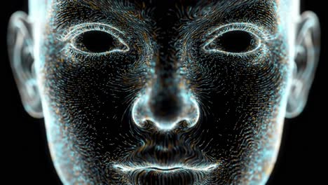 exploring the intricate details of a digital human face model in stunning 3d design