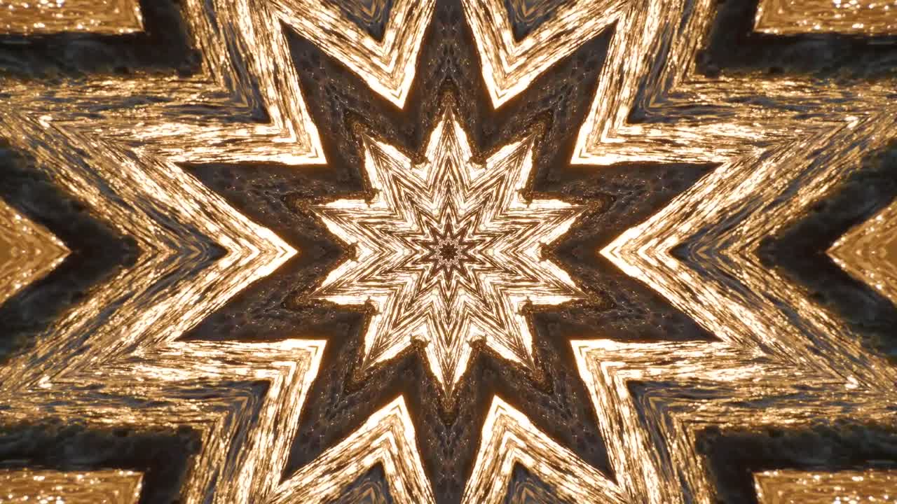Fond abstrait multicolore et mouvement avec effet kaléidoscope