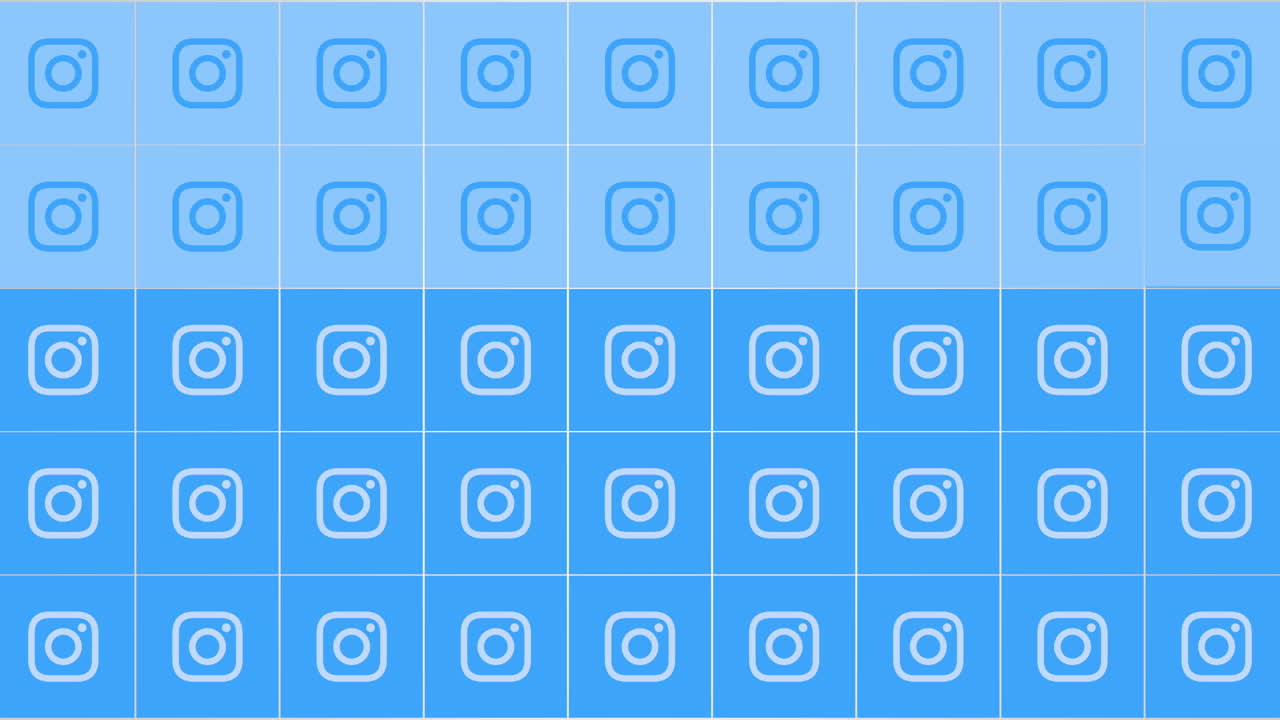 iconos de movimiento de la red social de instagram en un fondo simple 2