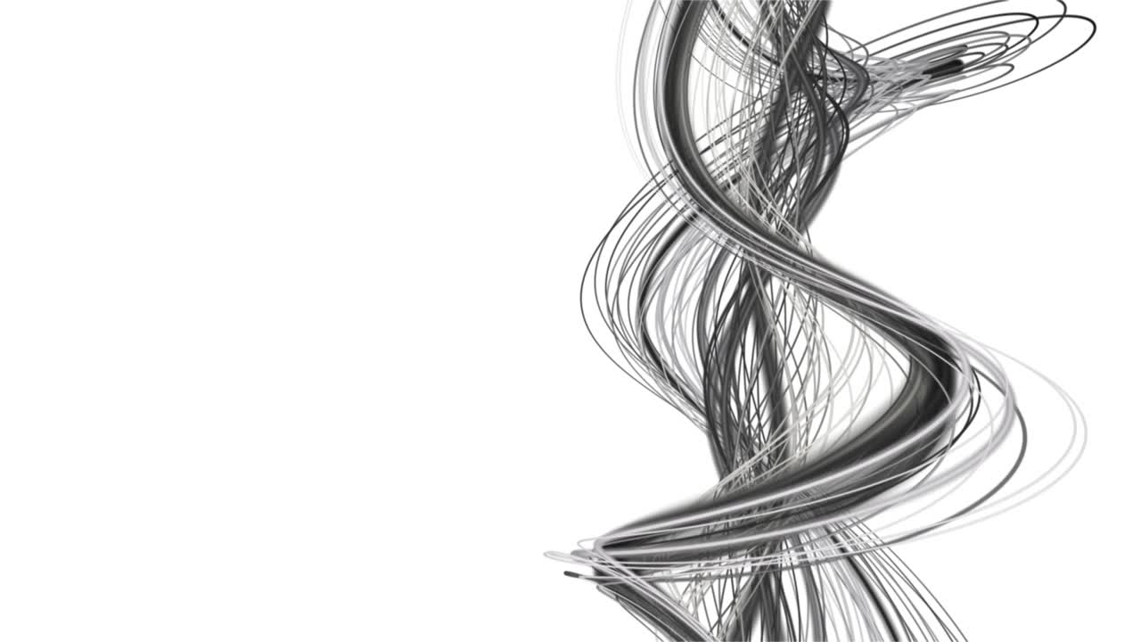 문자를 위한 공간과 함께 느린 동작에서 줄무 파동 객체를 가진 마법 애니메이션, 4096x2304 루프 4k