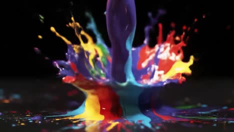 colorful paint splash