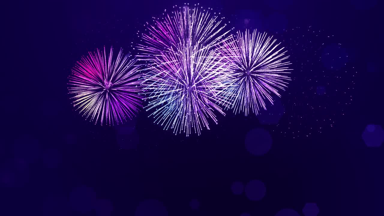4k new years eve fireworks celebration loop seamless of real fireworks background abstract
