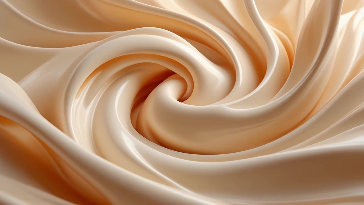 Texture Liscia e Cremosa che Turbina al Rallentatore