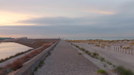 Las-Dunas-De-Dunkerque,-Donde-Tuvo-Lugar-La-Operación-Dinamo-En-La-Segunda-Guerra-Mundial.