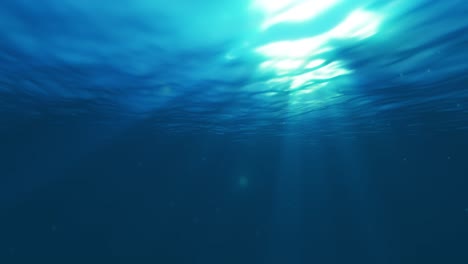 light underwater 4k animation