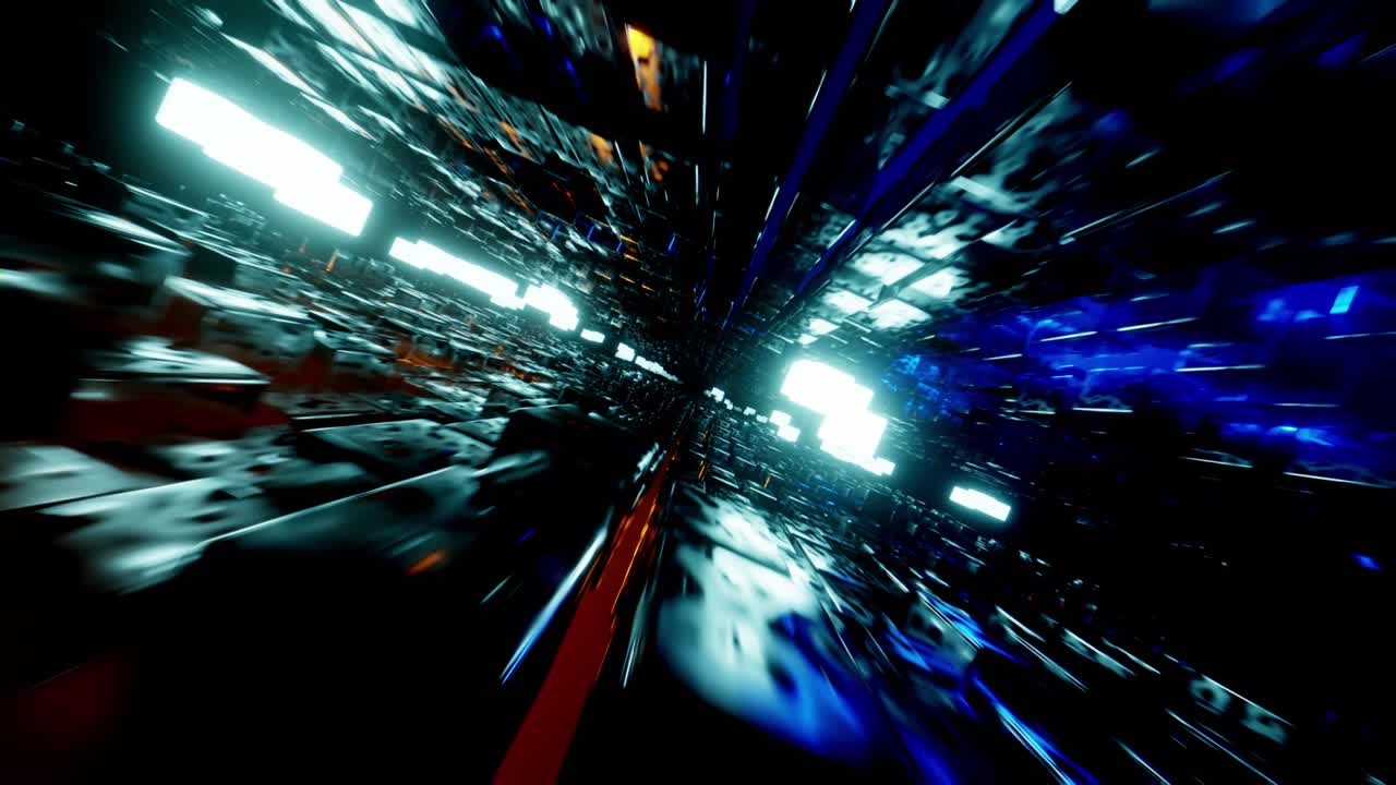 hi-tech neón fondo de ciencia ficción de la cuadrícula. tecnología y concepto de ciencia ficción. renderización 3d.