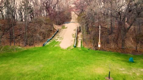 parque beachwood en muskegon, michigan visto desde un dron
