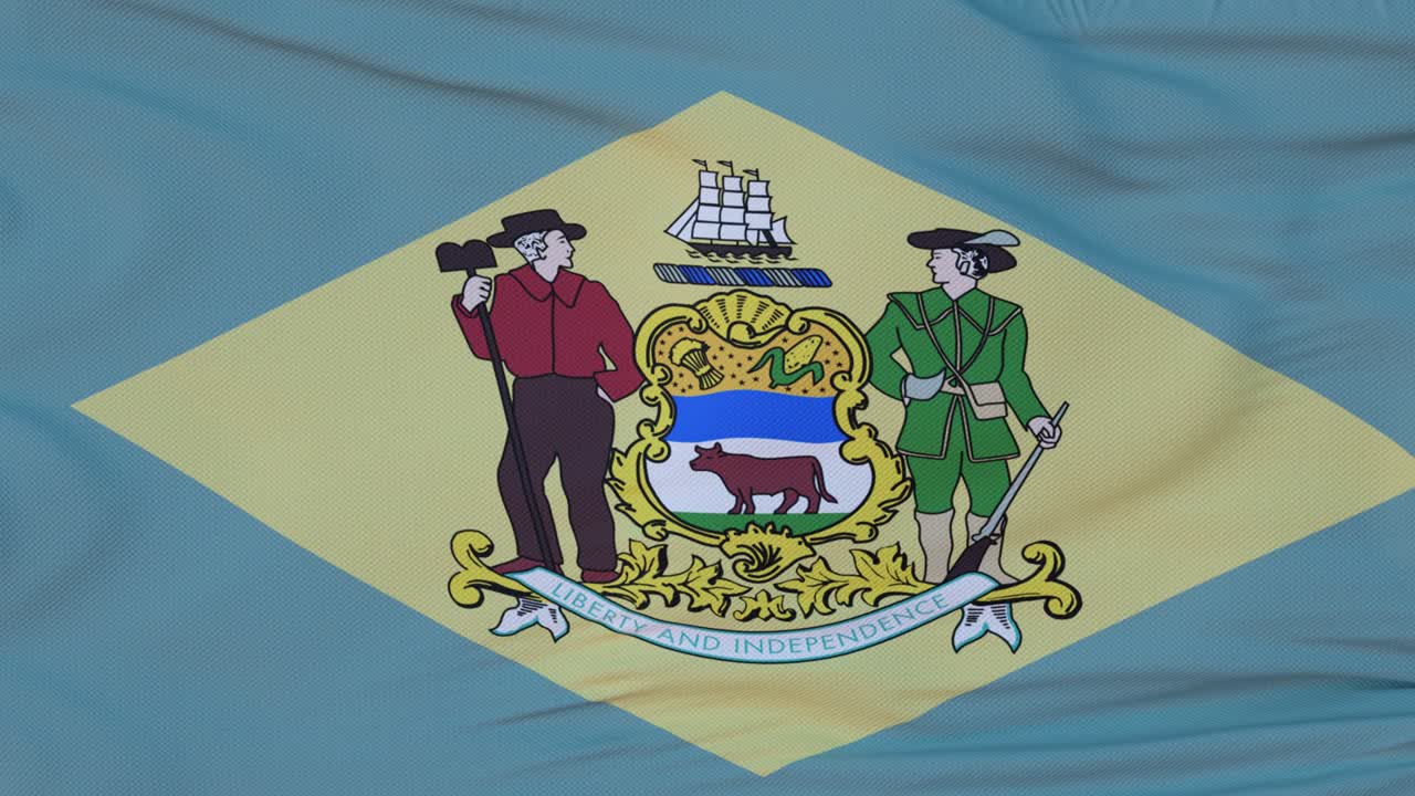 미국 델라웨어 주의 발이 바람에 흔들리고 있다.