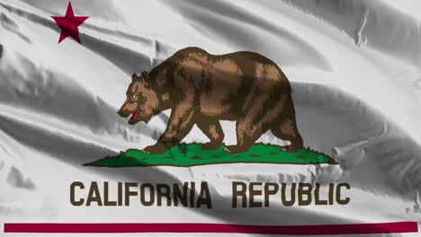 Cerca-De-La-Bandera-Ondeante-De-Los-Estados-Unidos-De-América,-Estado-De-California.