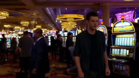 man in a casino